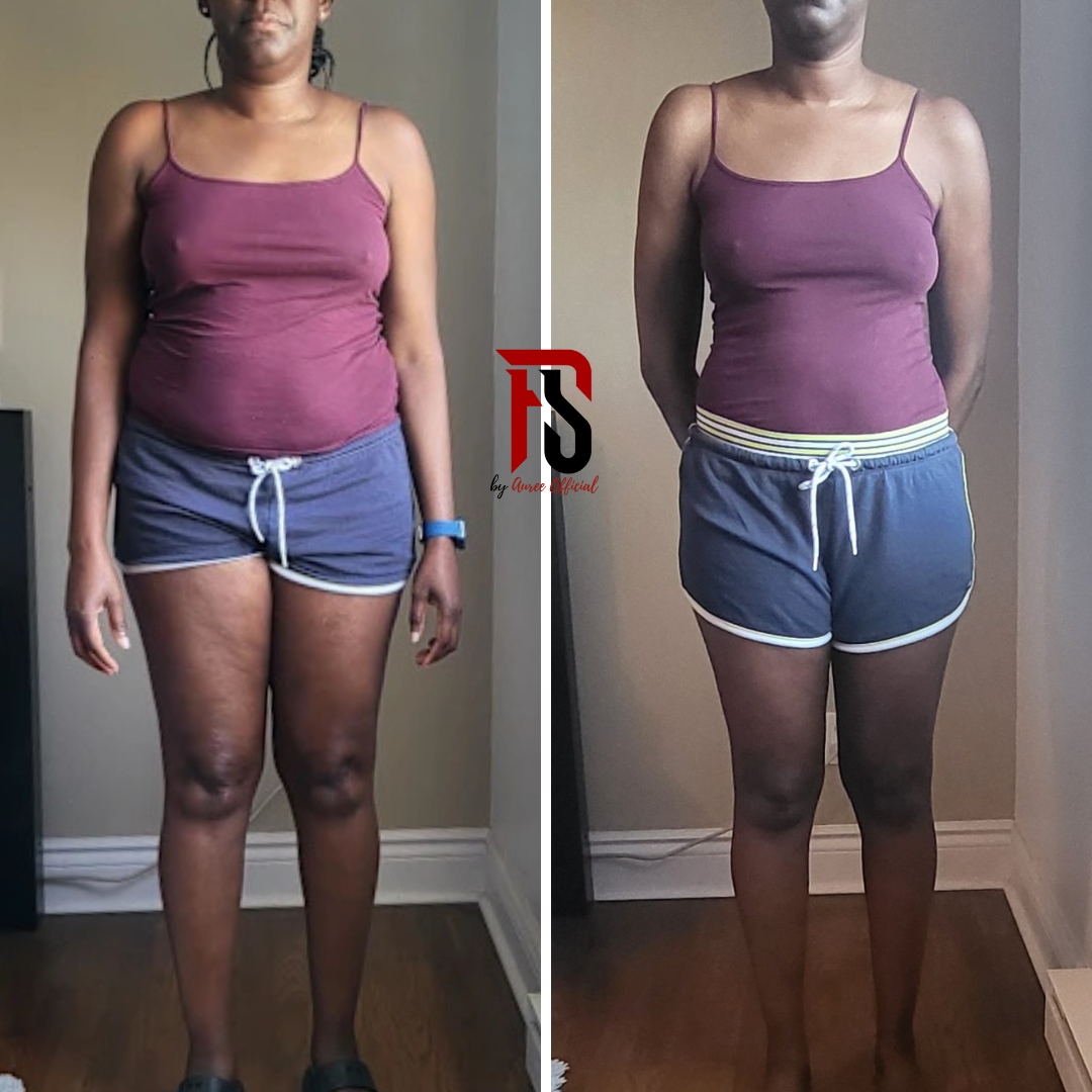 Transformation avant après de dos pour Bido